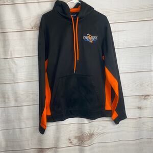Sport Tek Black & Orange "Superior Plumbing & Drain" Pullover Hoodie Size Medium